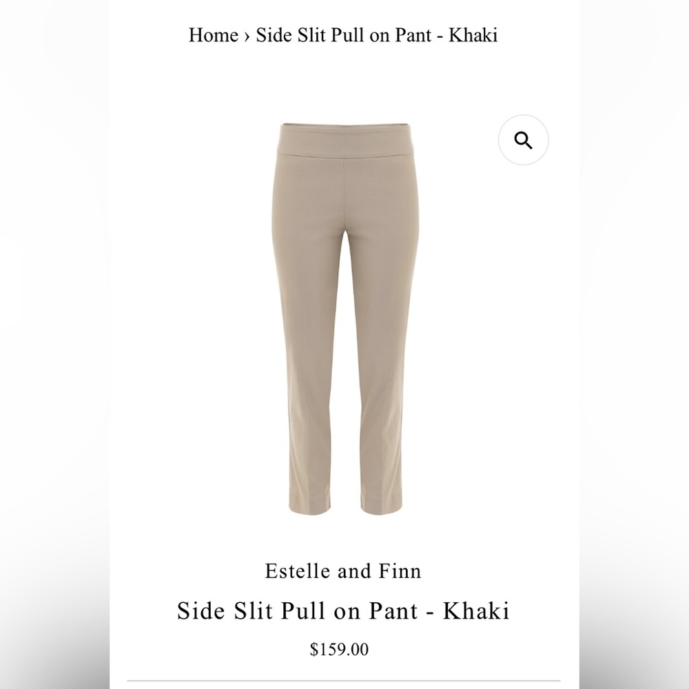 Slide on capri pant